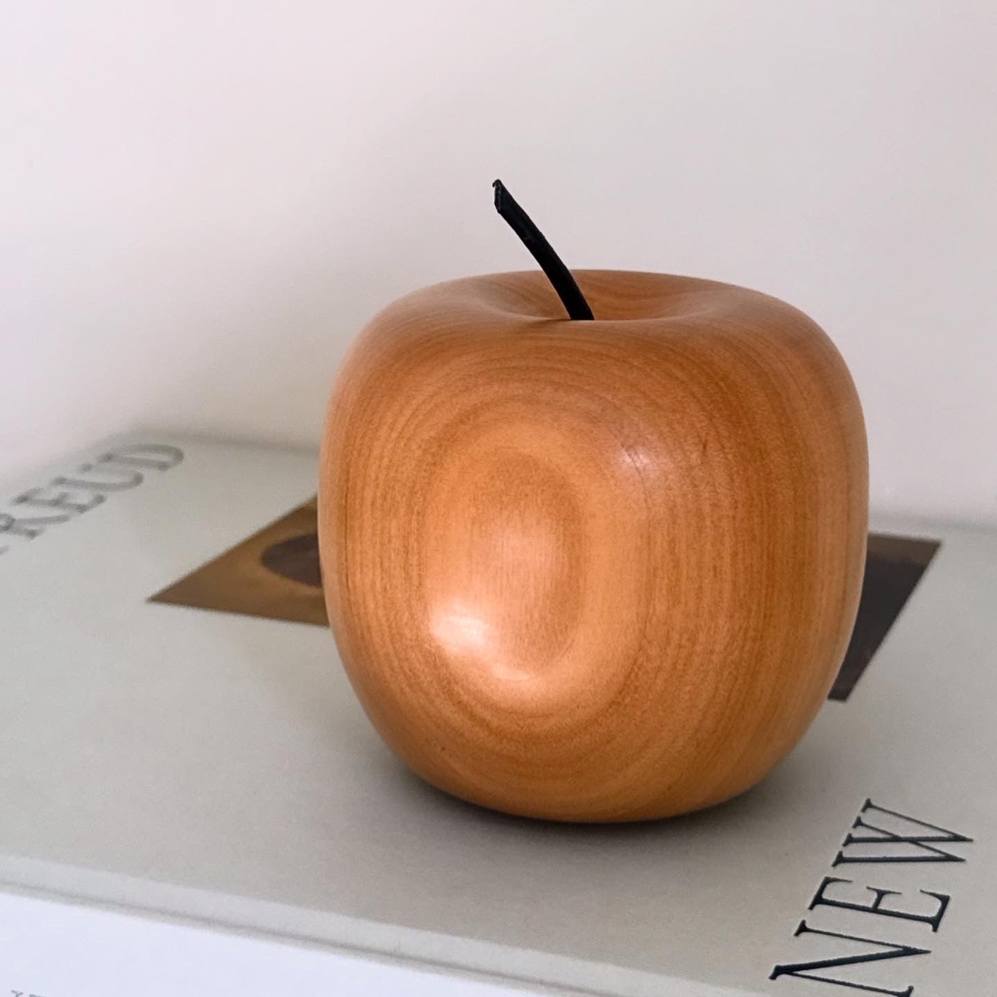Vintage Large Wooden Apple