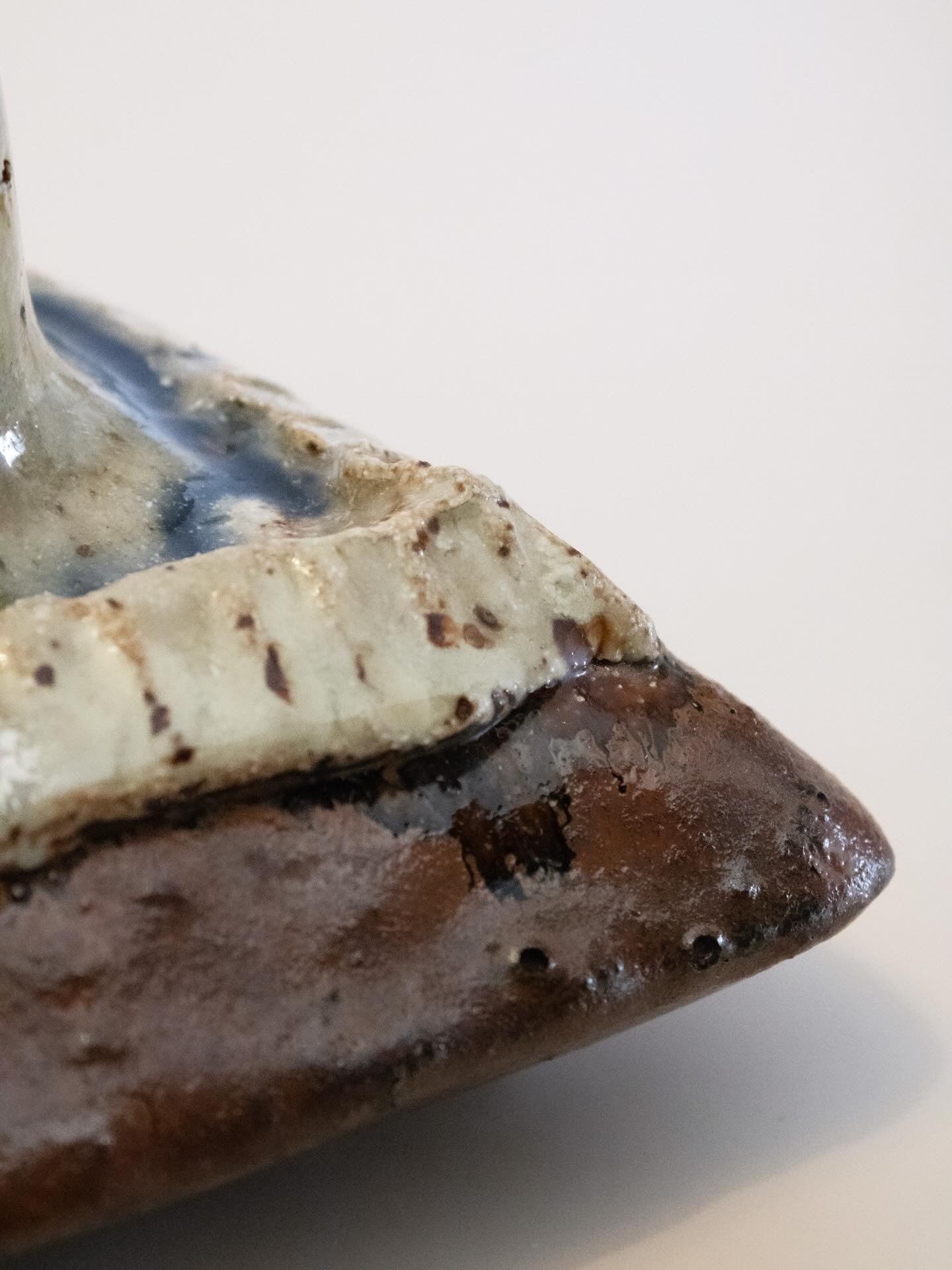 Brutalist Studio Pottery Candle Holder