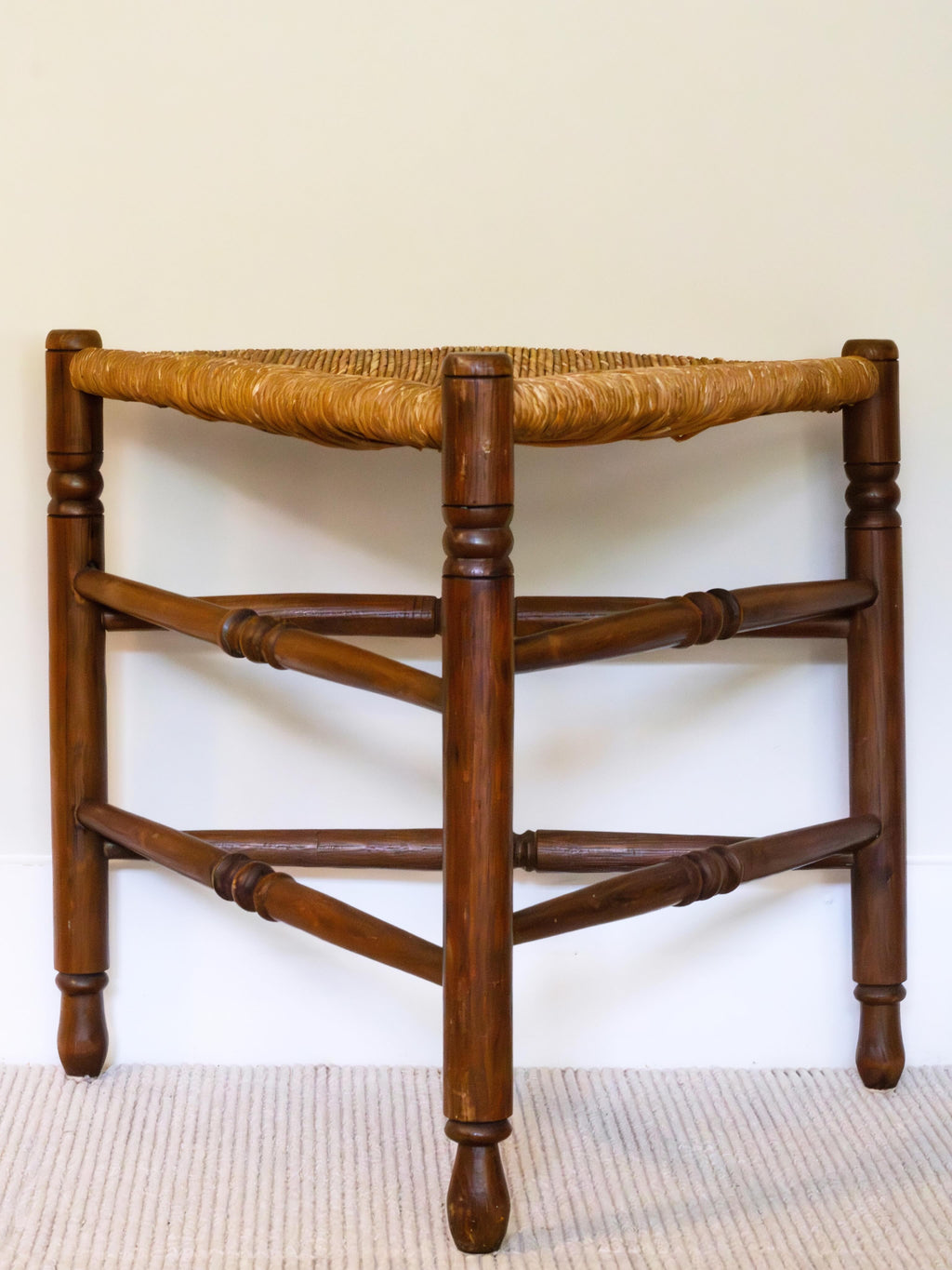 Triangular Wooden Stool