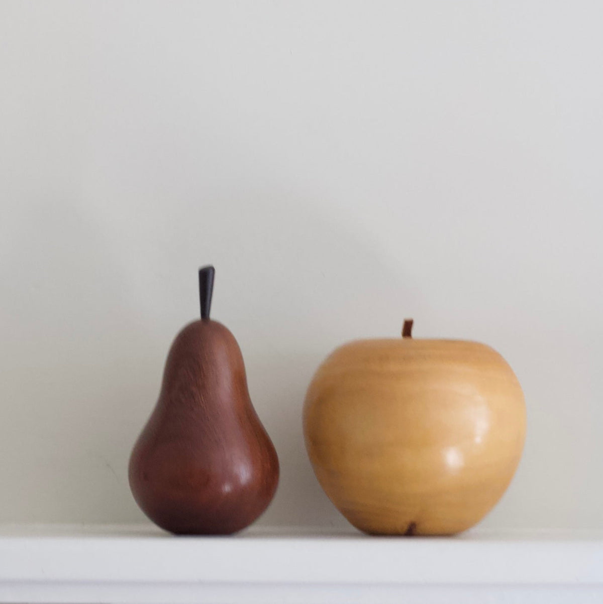 Wooden Apple & Pear