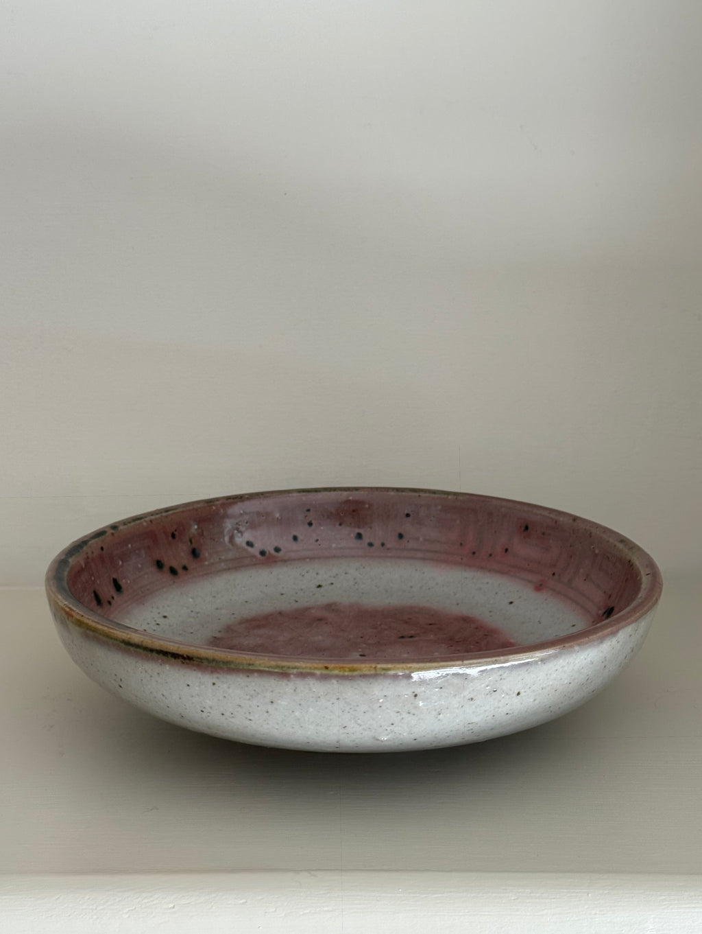 Antique Danish Stoneware Bowl