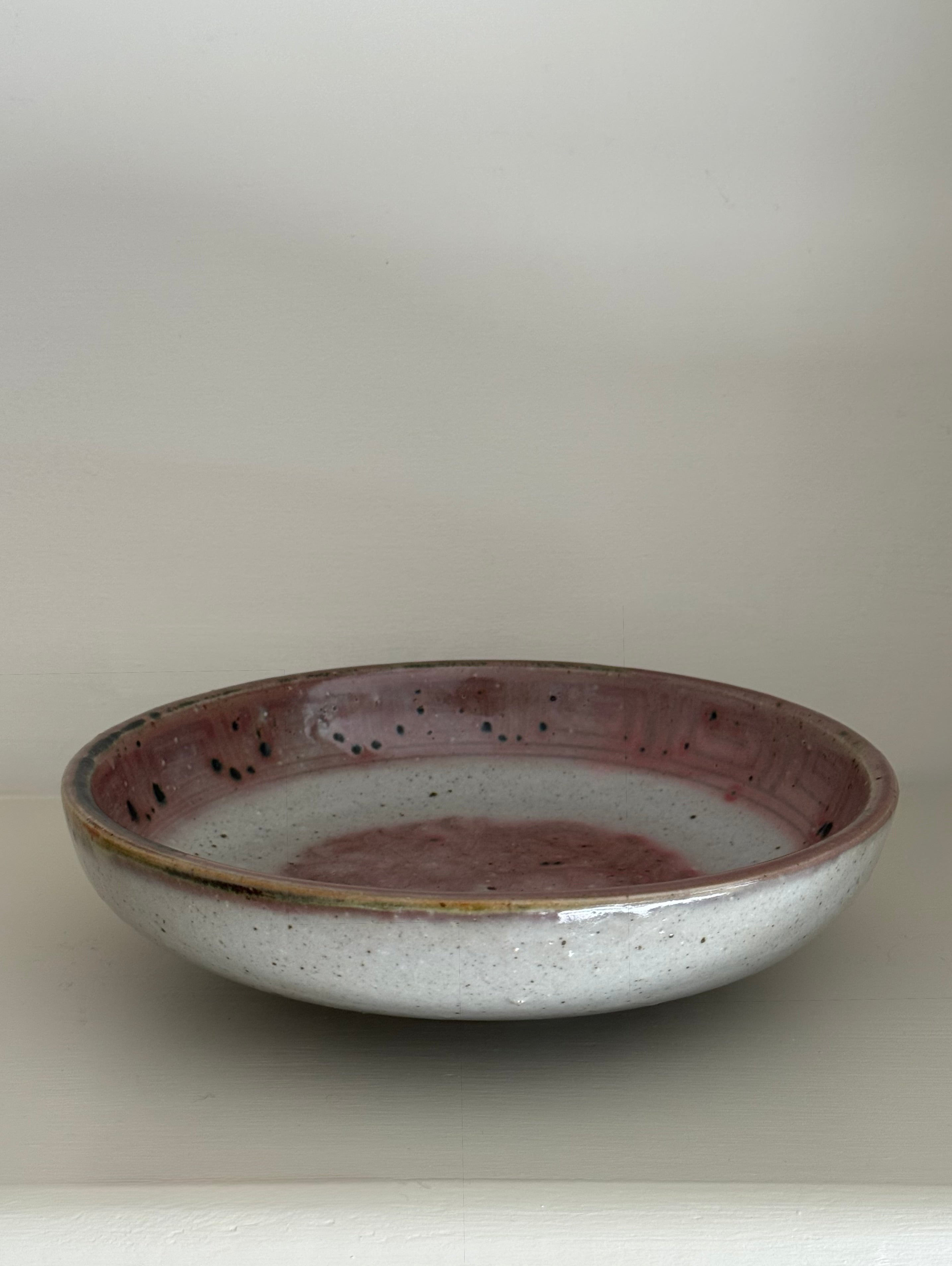 Antique Danish Stoneware Bowl