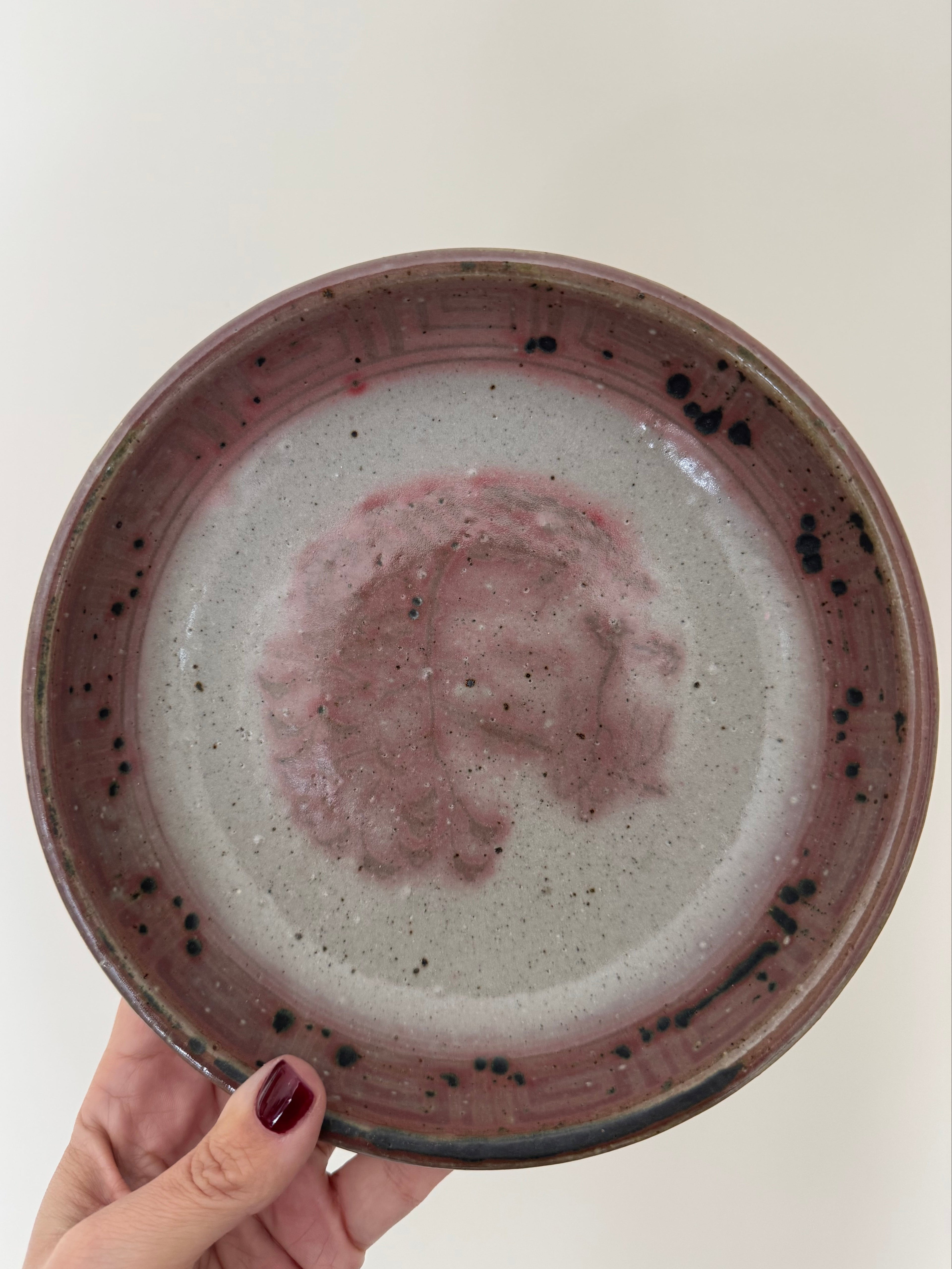 Antique Danish Stoneware Bowl