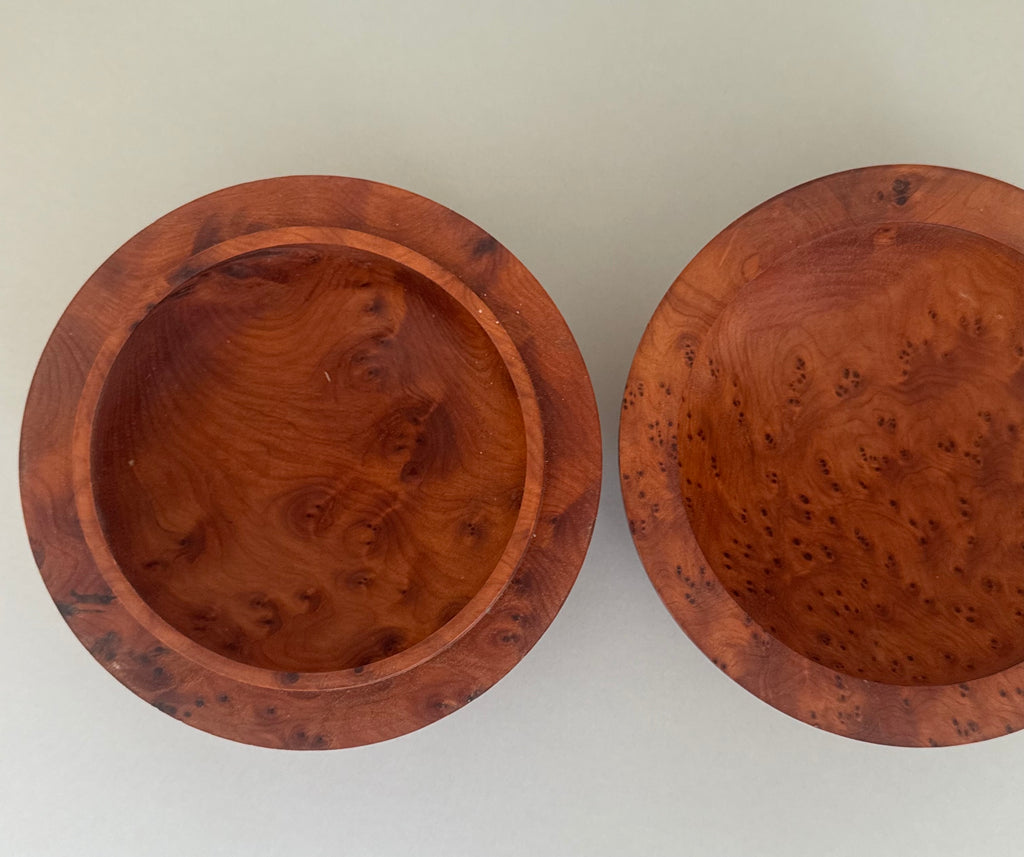 Round Burr Wood Pot