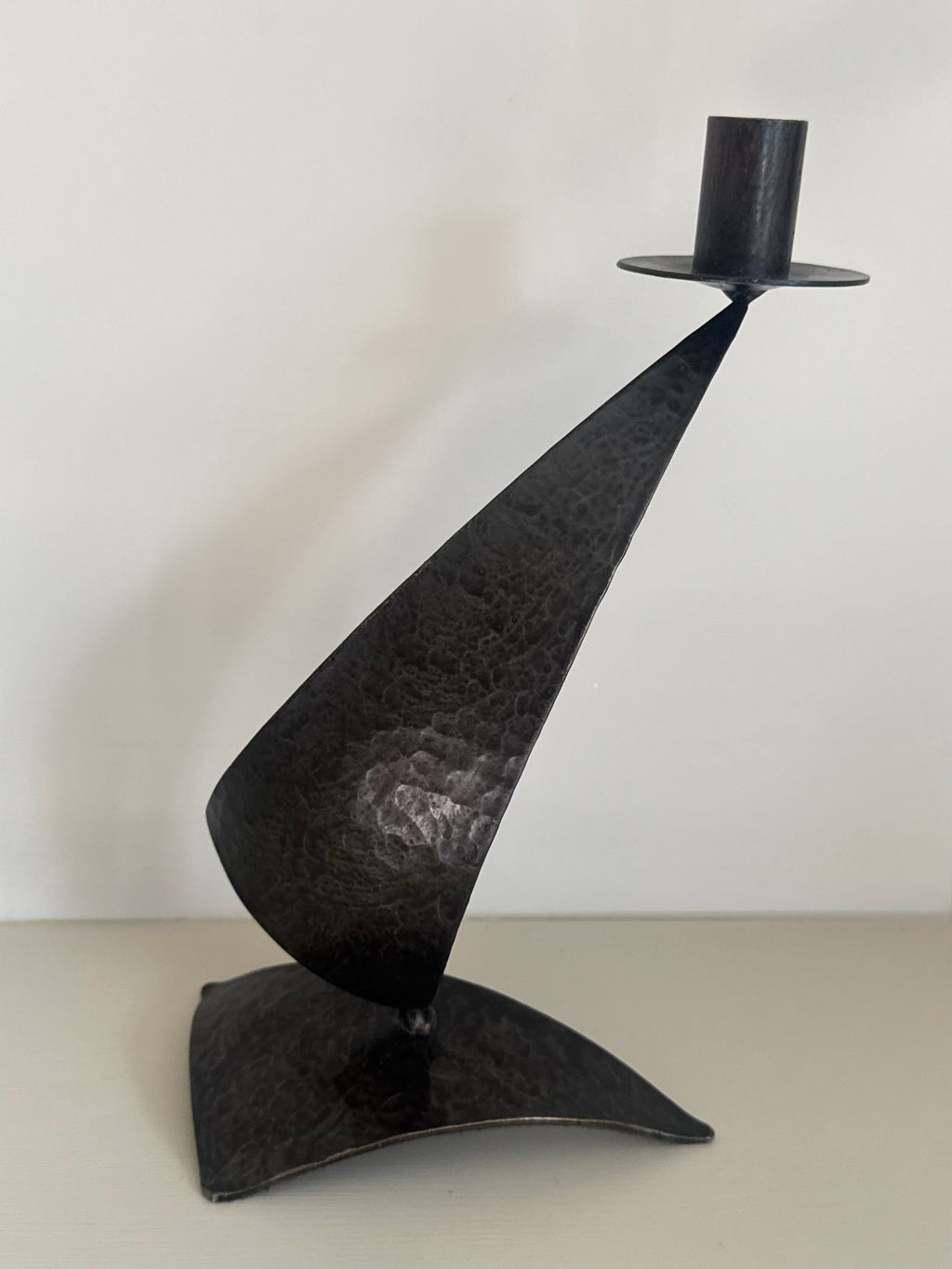 BRUTALIST IRON CANDLE HOLDER