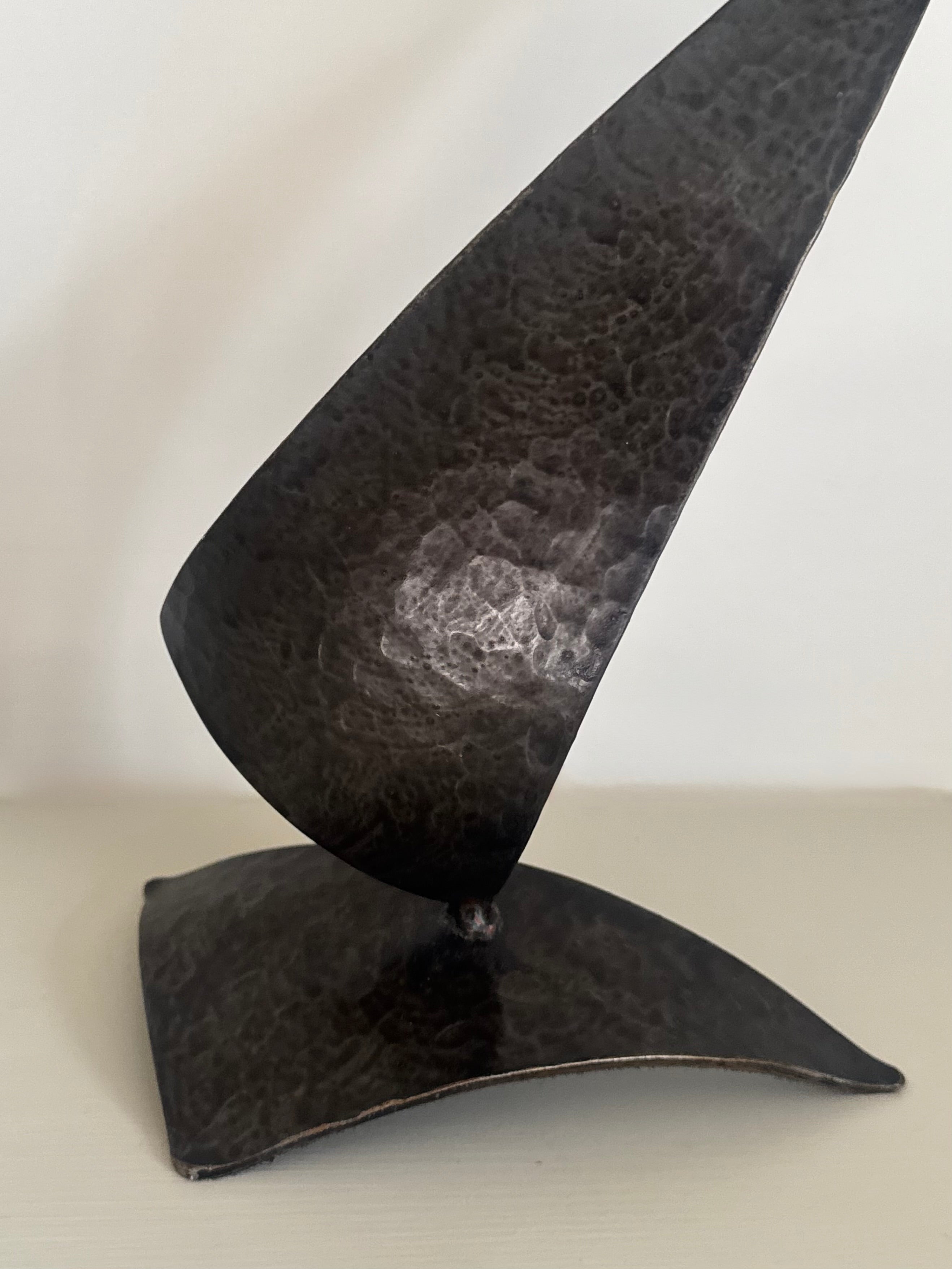BRUTALIST IRON CANDLE HOLDER