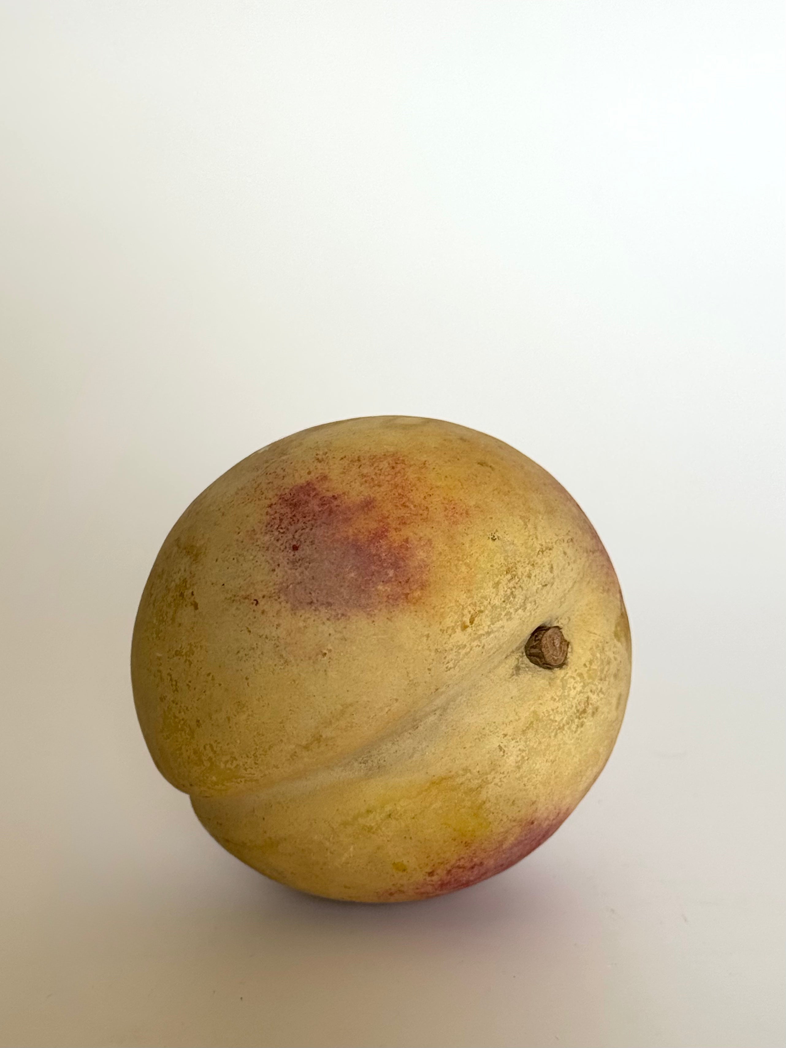 Antique Italian Carved Alabaster Peach