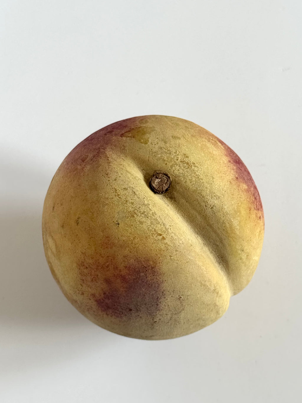 Antique Italian Carved Alabaster Peach
