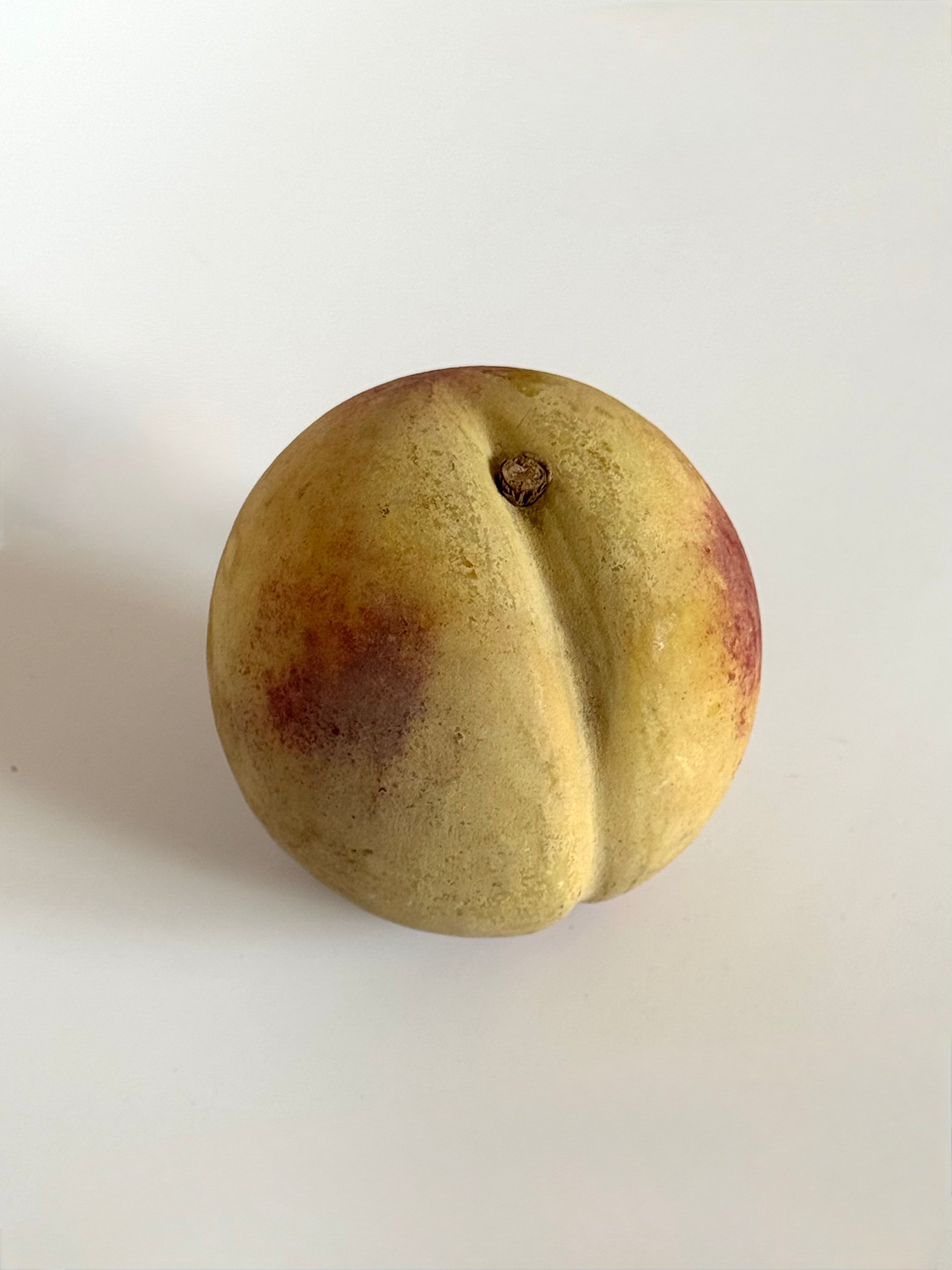 Antique Italian Carved Alabaster Peach