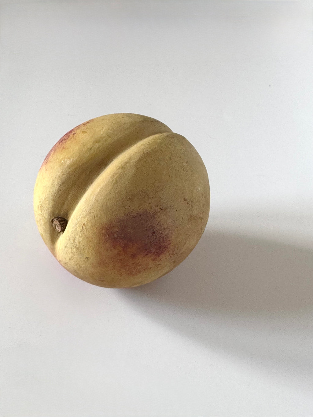 Antique Italian Carved Alabaster Peach