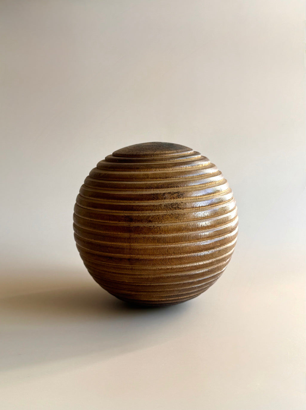 Wooden Turned Ball Sculpture