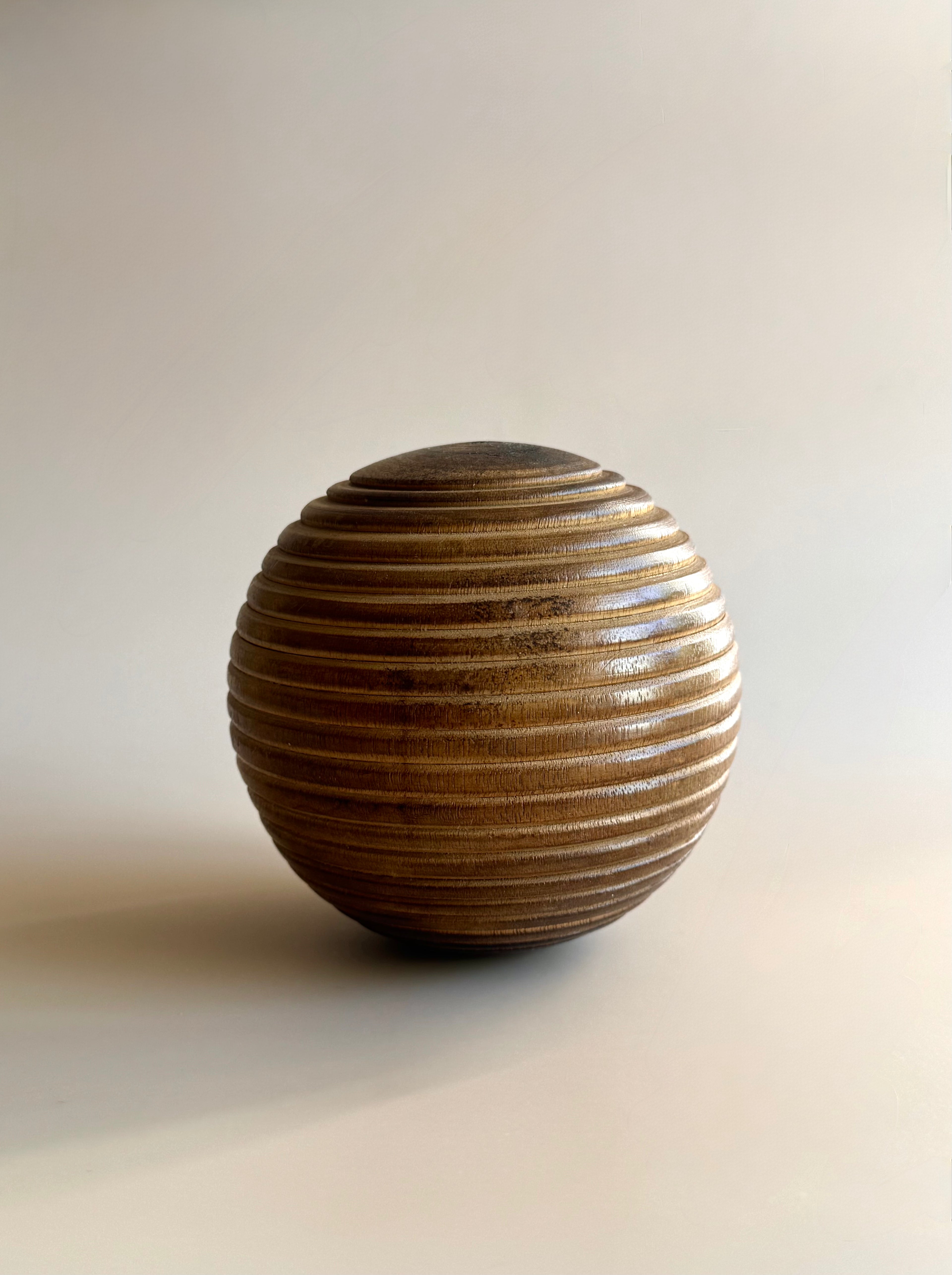 Wooden Turned Ball Sculpture