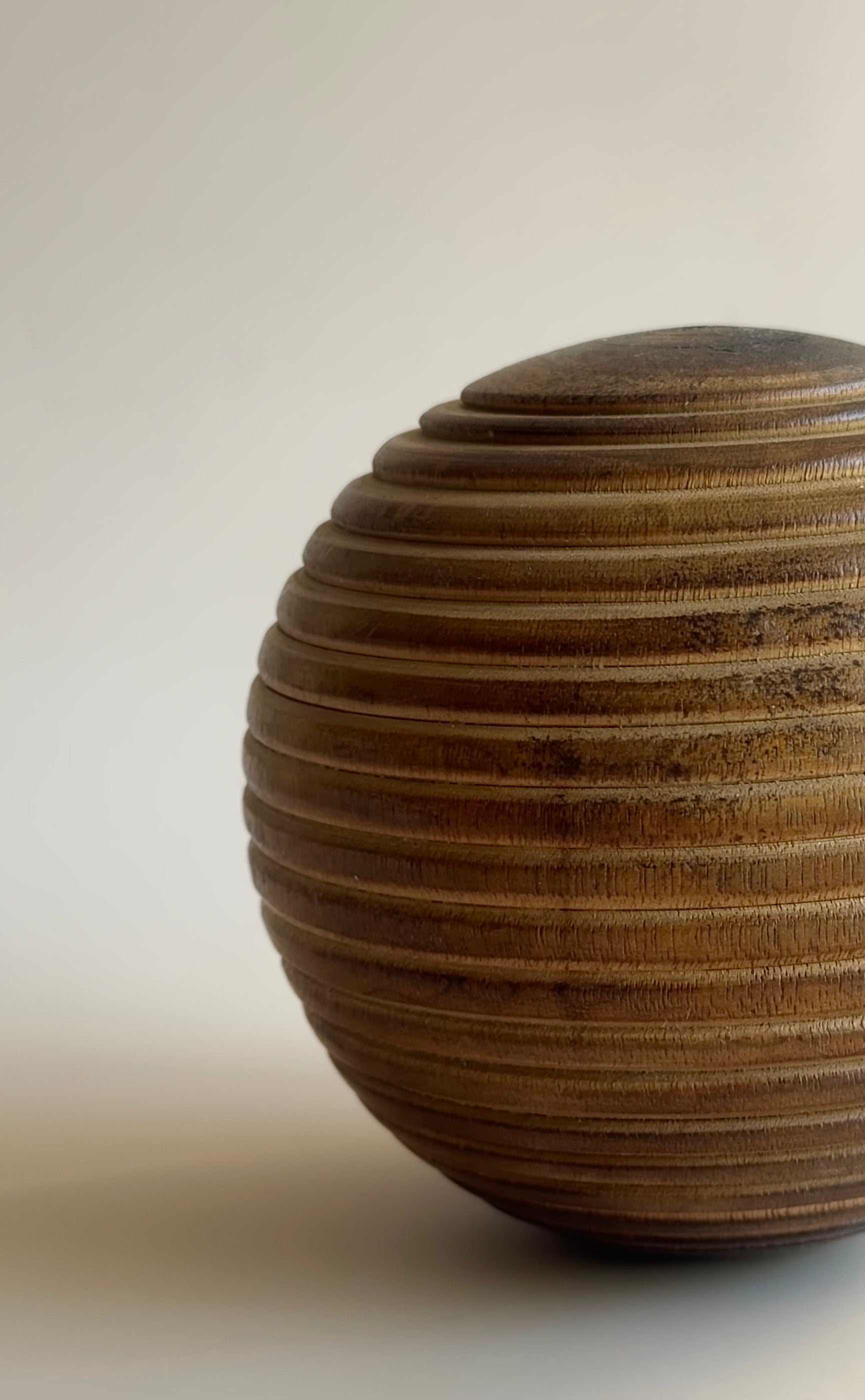 Wooden Turned Ball Sculpture