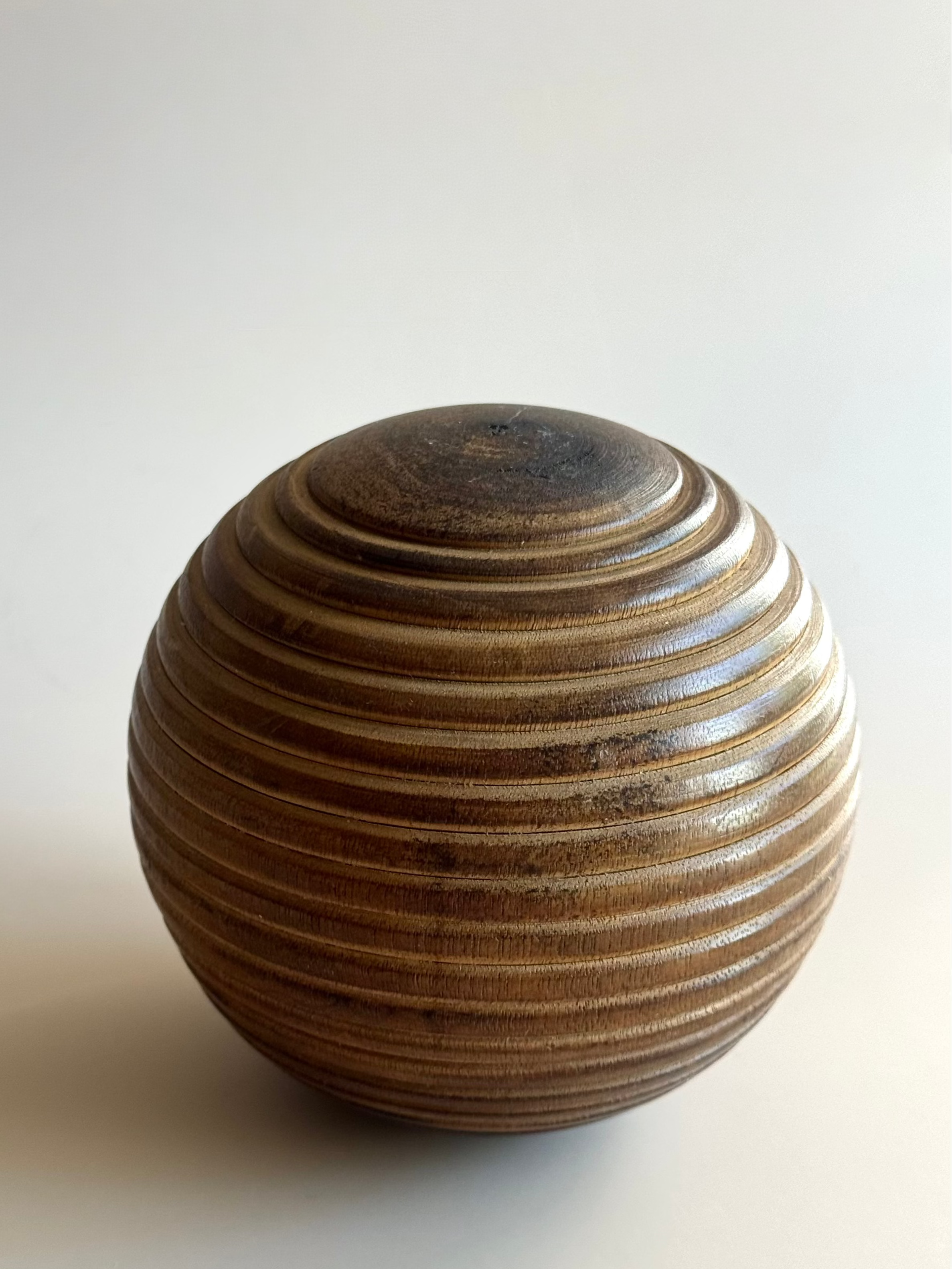 Wooden Turned Ball Sculpture