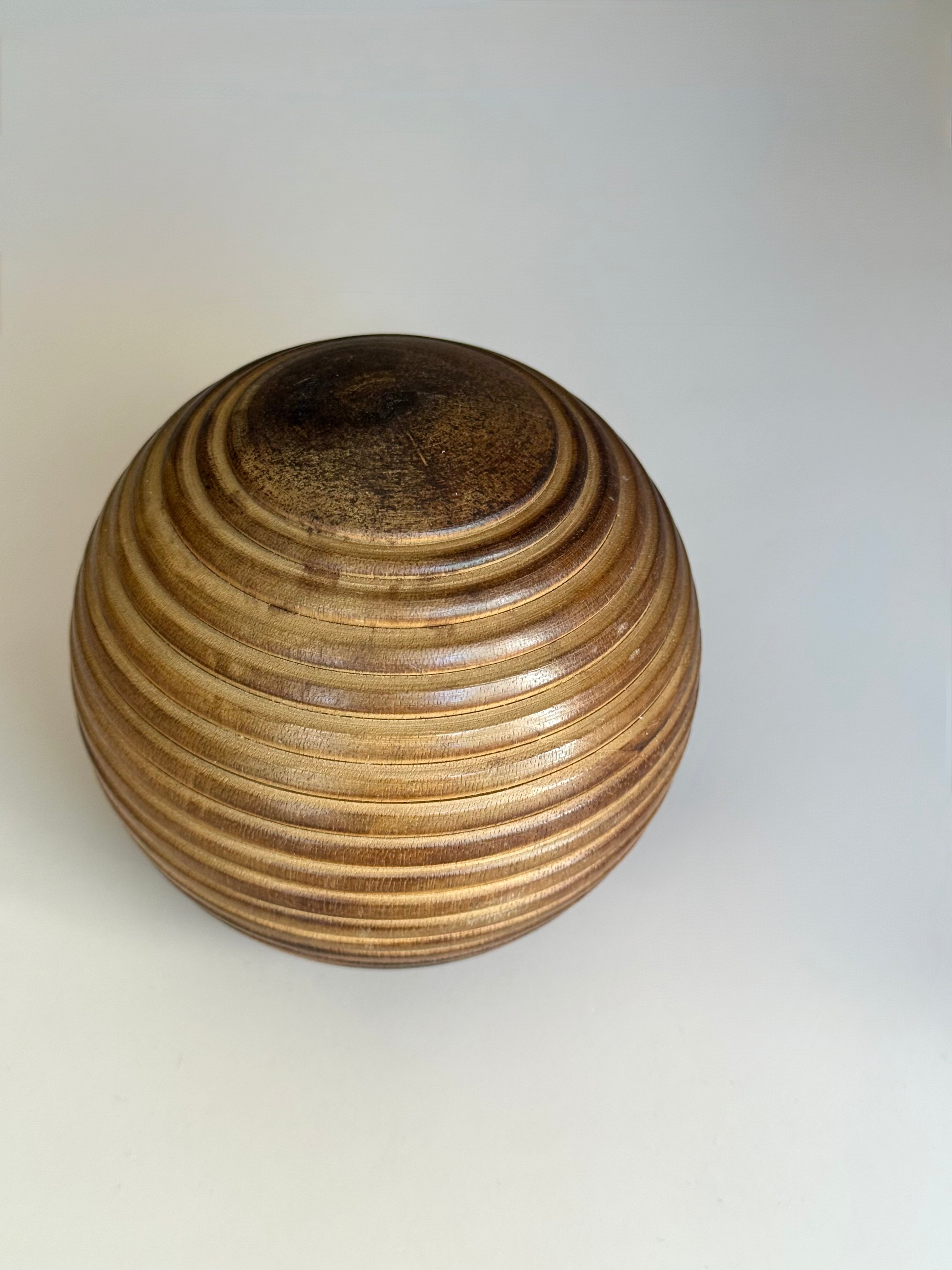 Wooden Turned Ball Sculpture