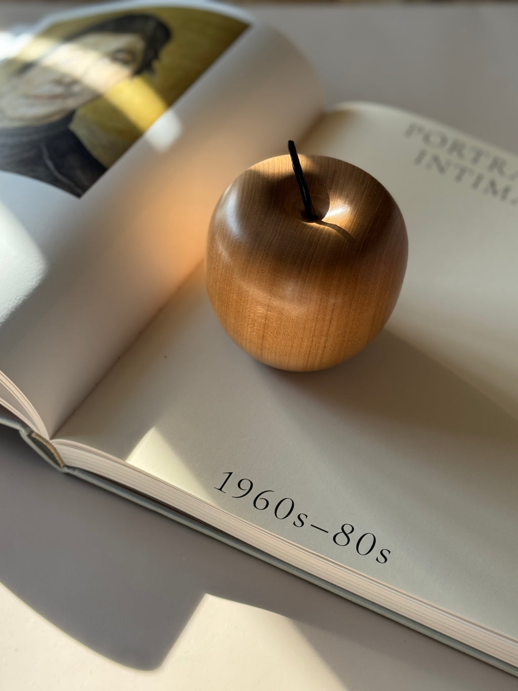 Vintage Large Wooden Apple