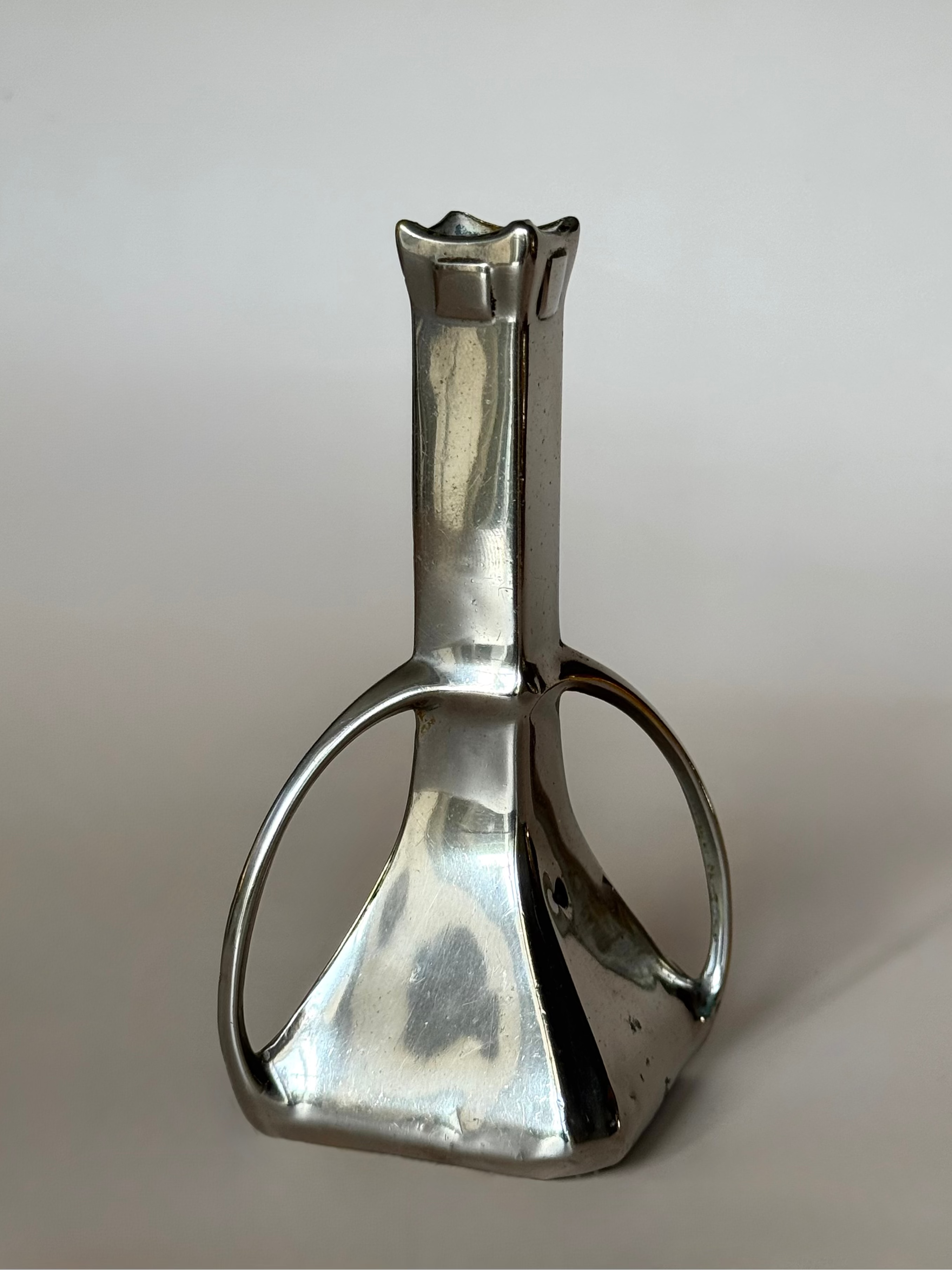 Art Nouveau Chrome Bud Vase