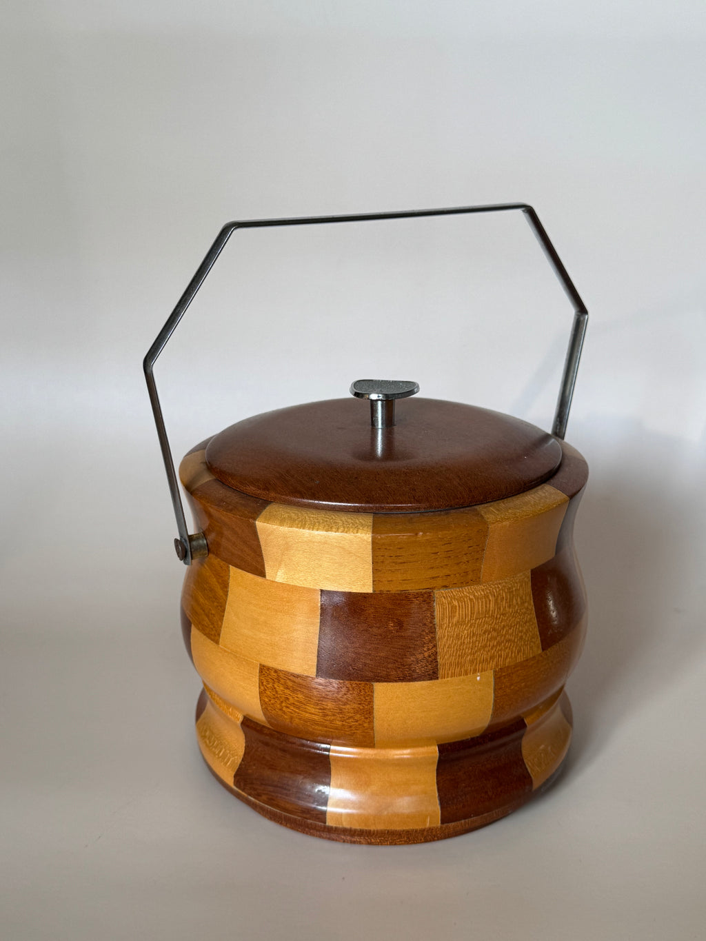 Wooden Mid Century Ice Bucket