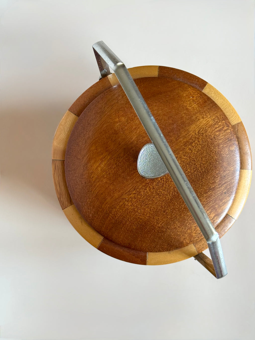 Wooden Mid Century Ice Bucket