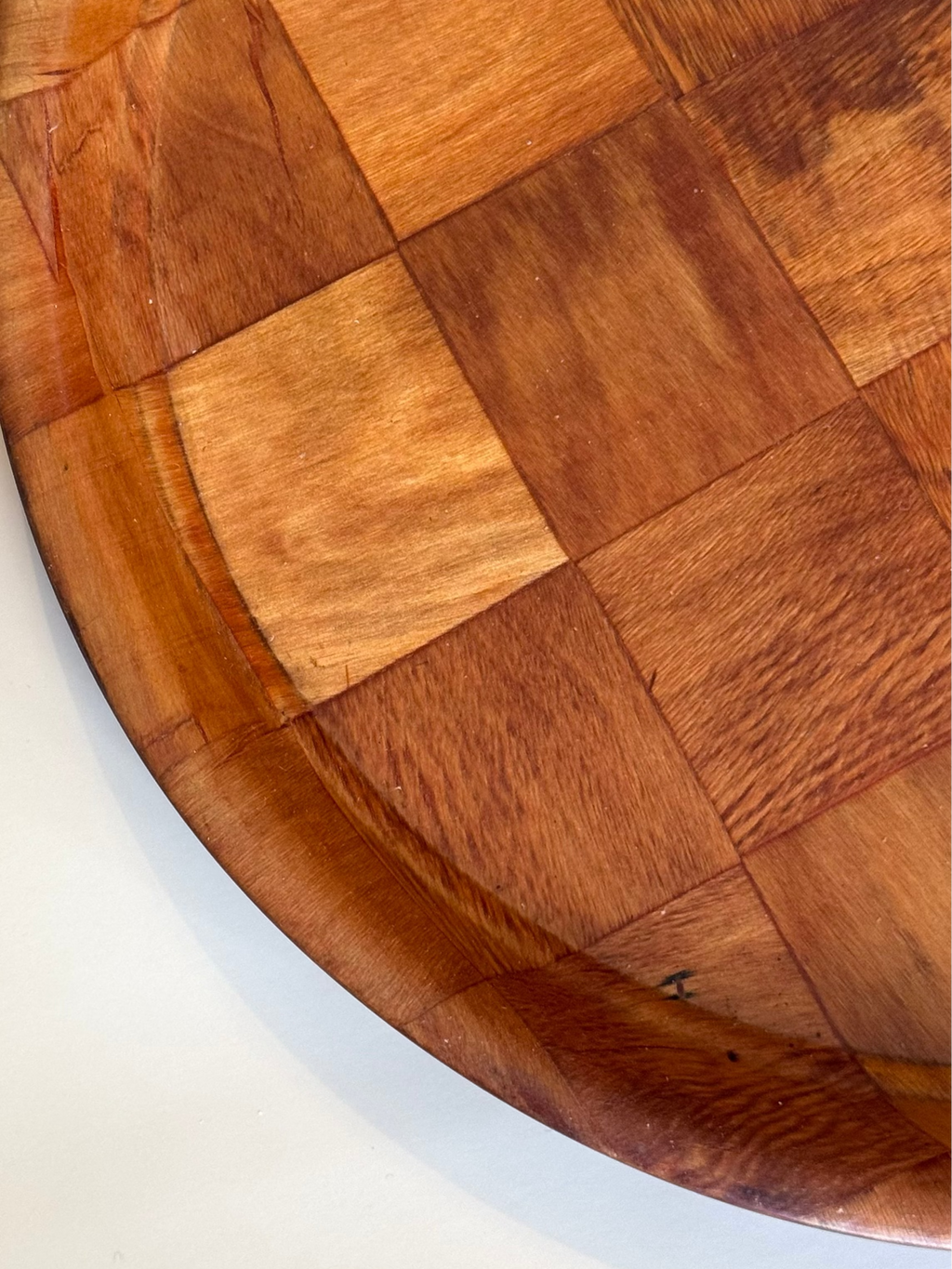 Vintage Woven Wooden Tray