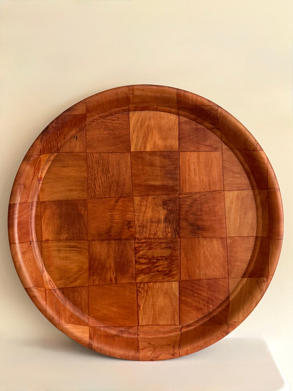 Vintage Woven Wooden Tray