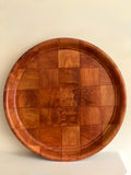 Vintage Woven Wooden Tray
