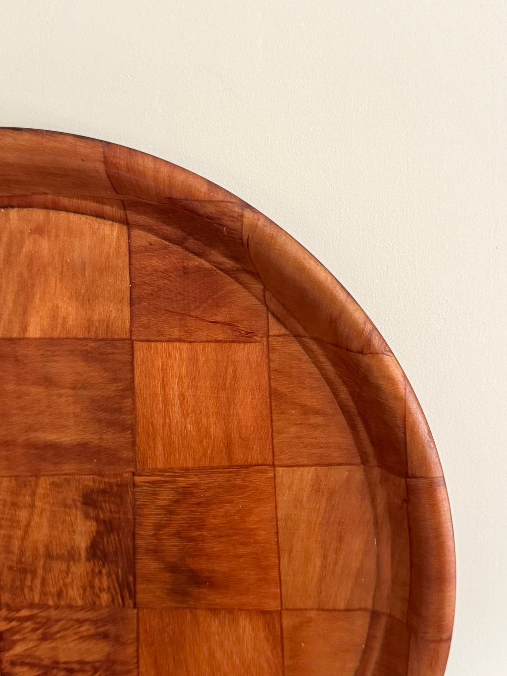 Vintage Woven Wooden Tray