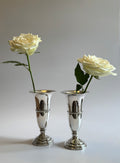 Pair Of Silver Plated Bud Vases