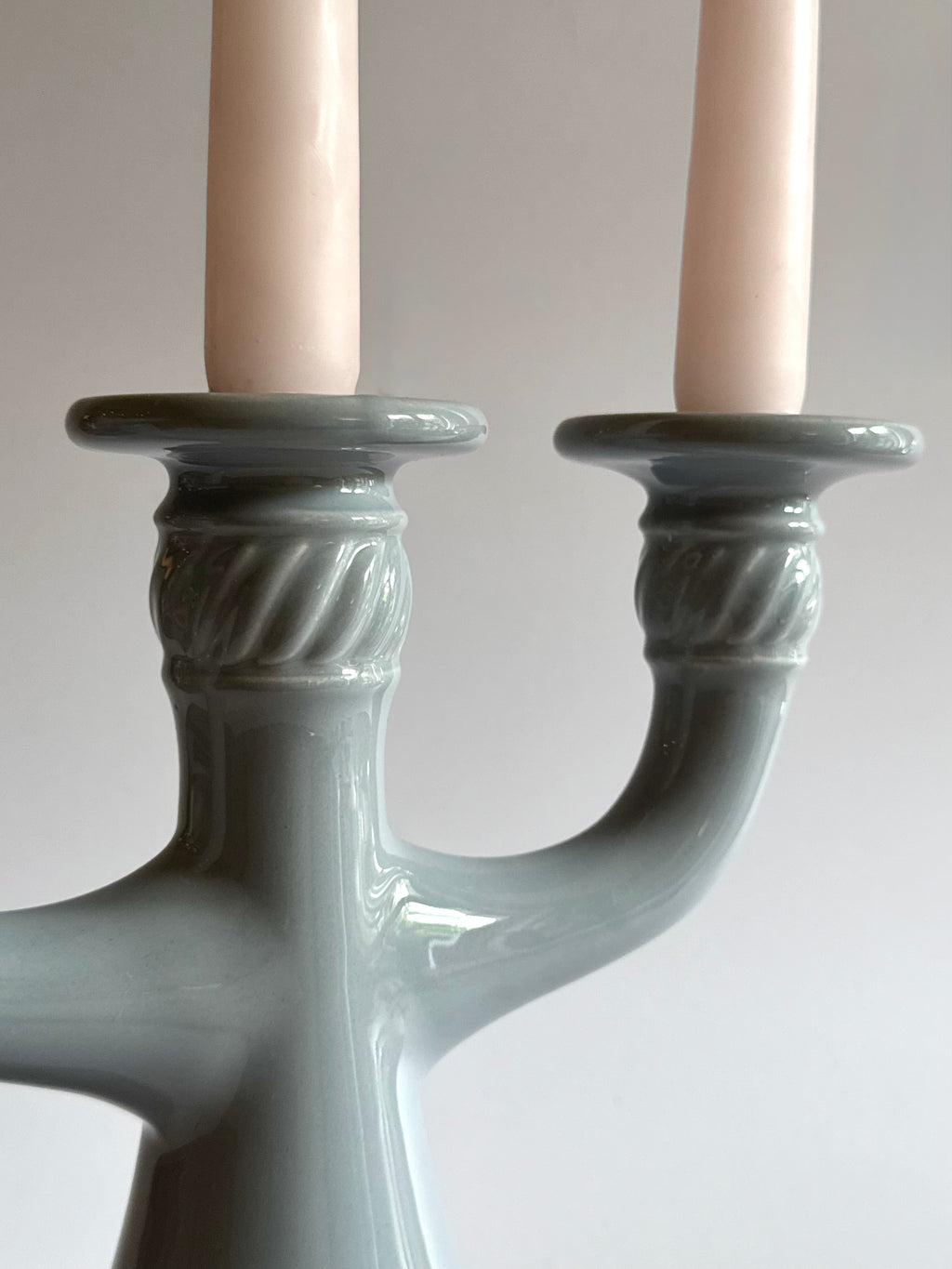 Swedish Ceramic Candelabra