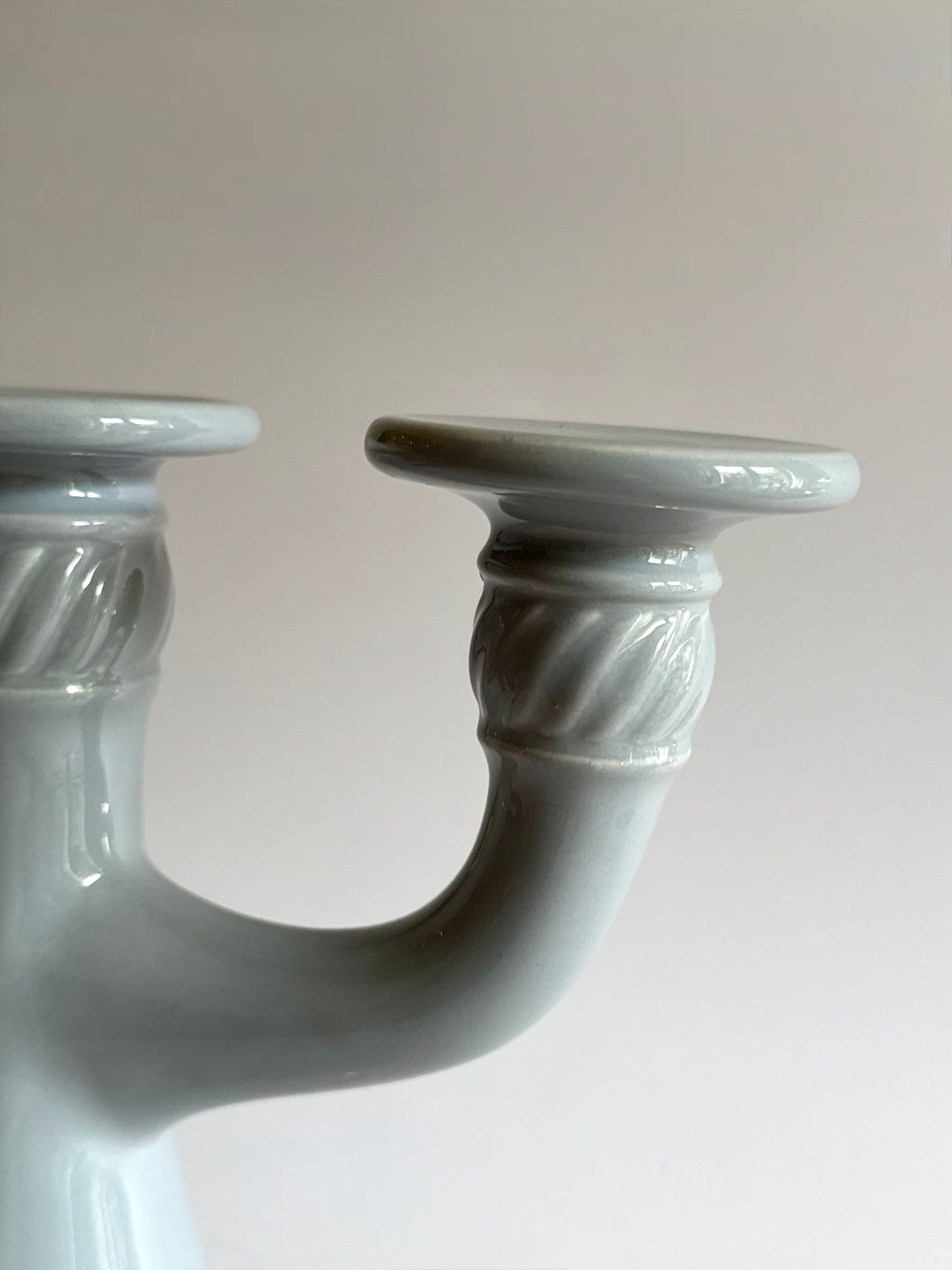 Swedish Ceramic Candelabra