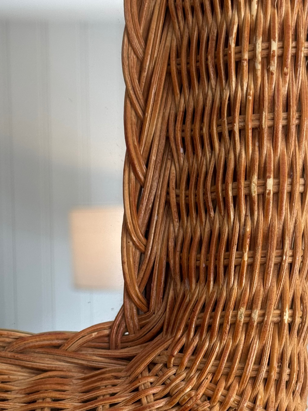 Vintage Rattan Mirror