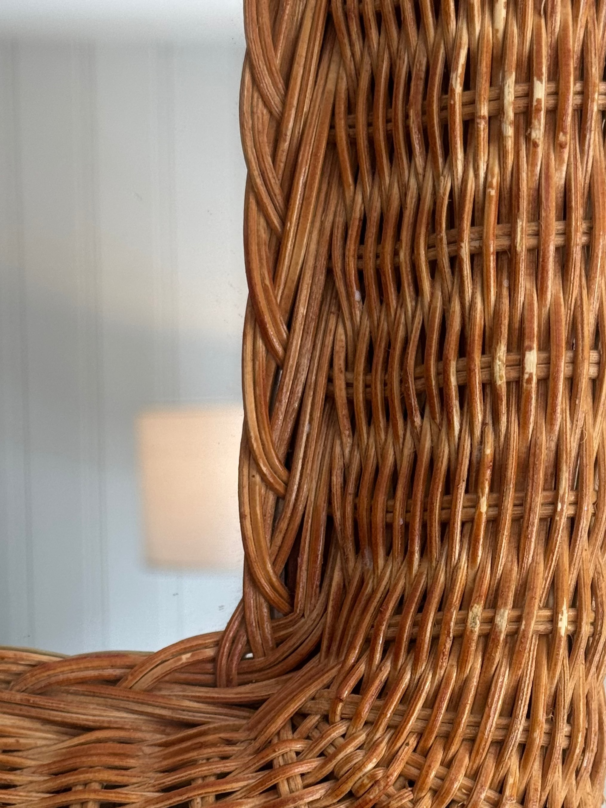 Vintage Rattan Mirror