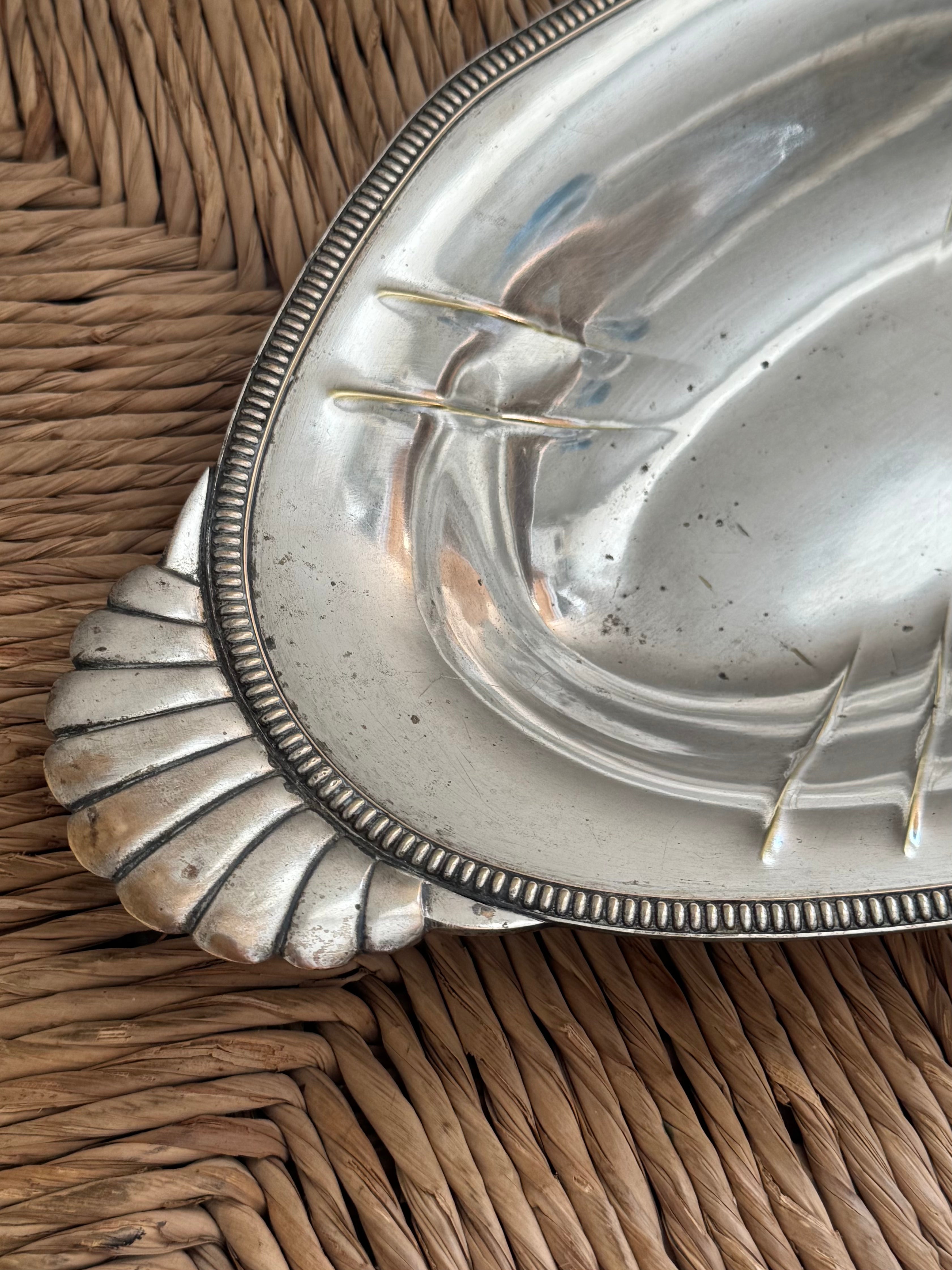 Antique French Silver Serving Dish