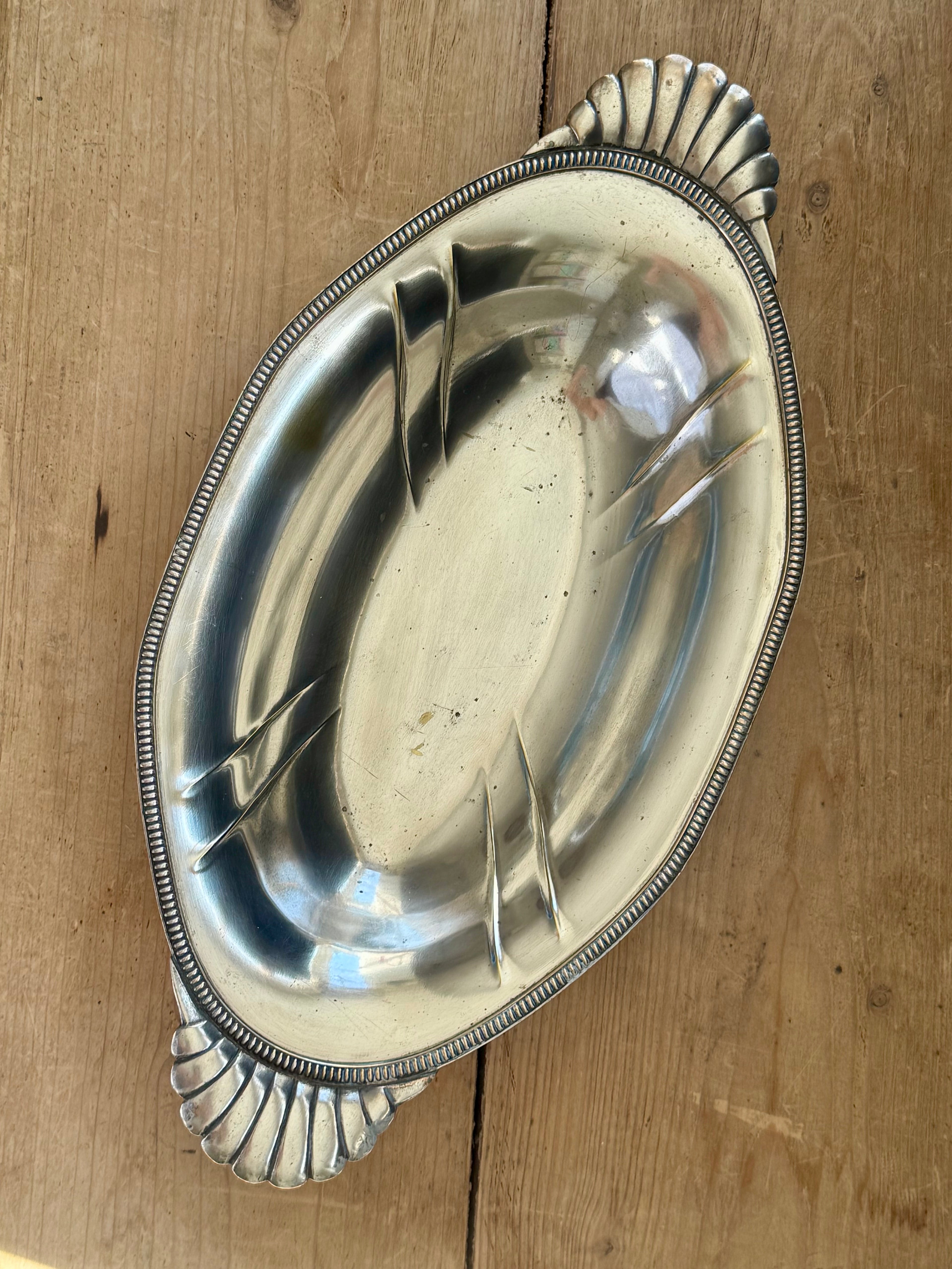 Antique French Silver Serving Dish