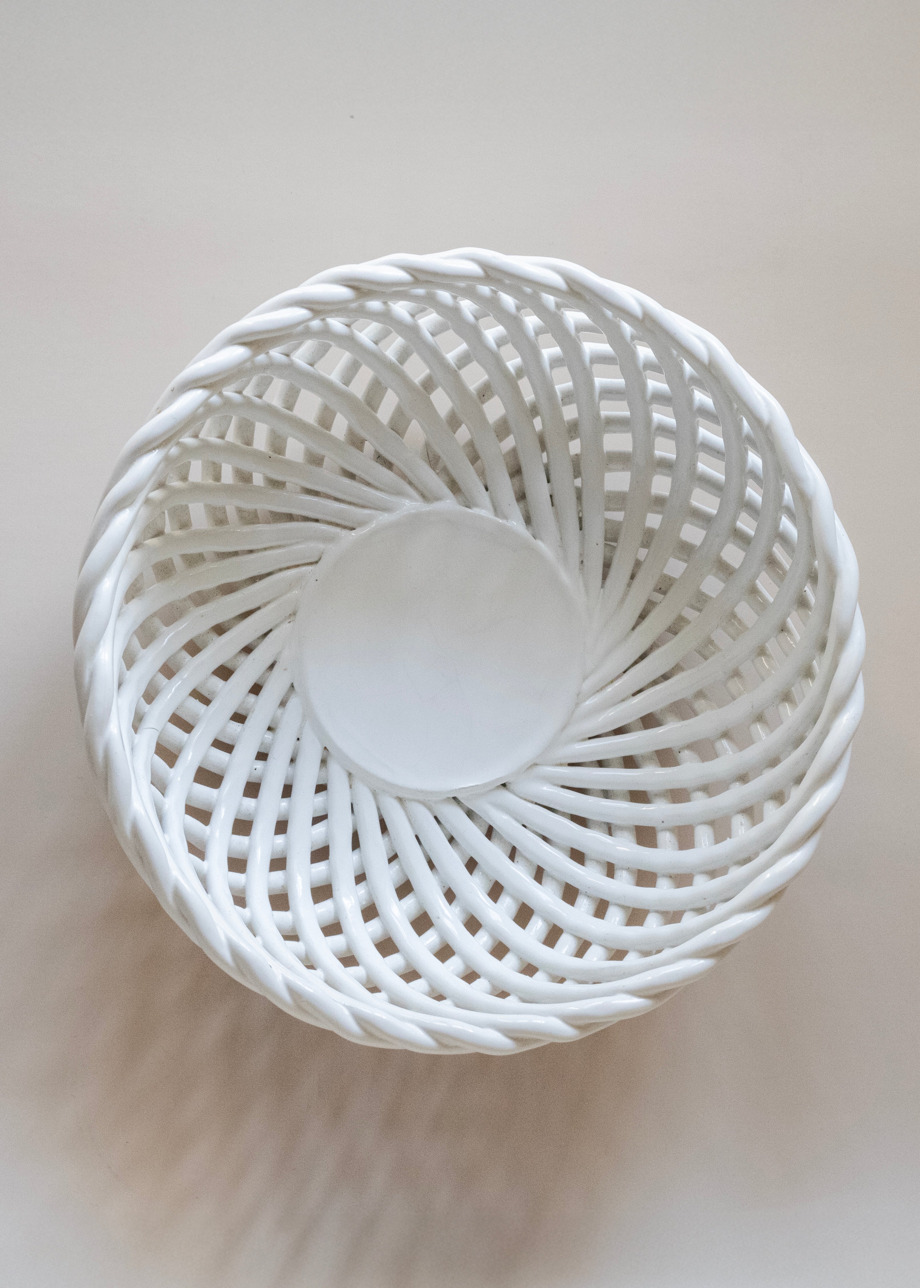Italian Lattice Ceramic Bowl