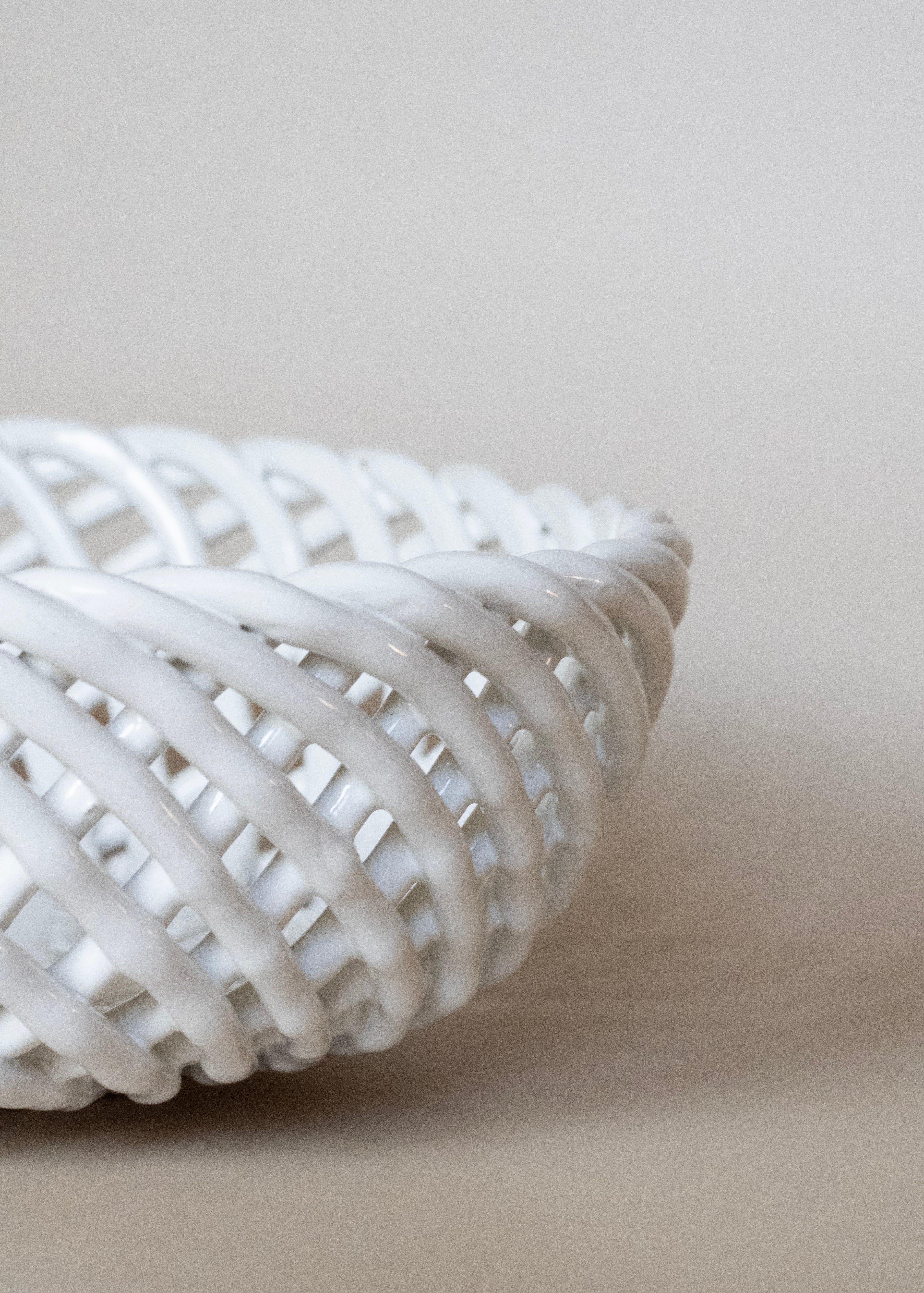 Italian Lattice Ceramic Bowl